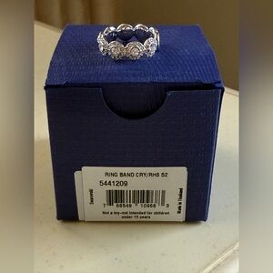 Swarovski Silver Ring with Clear Crystals